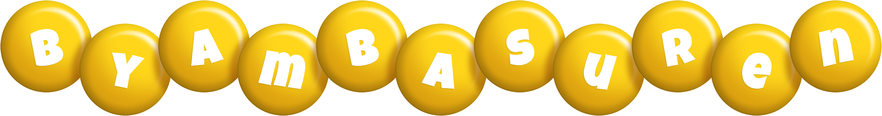 Byambasuren candy-yellow logo
