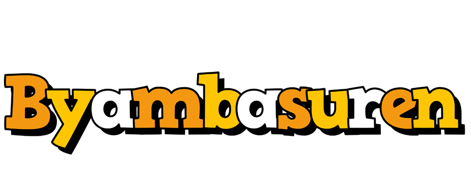 Byambasuren cartoon logo