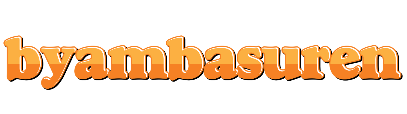 Byambasuren orange logo