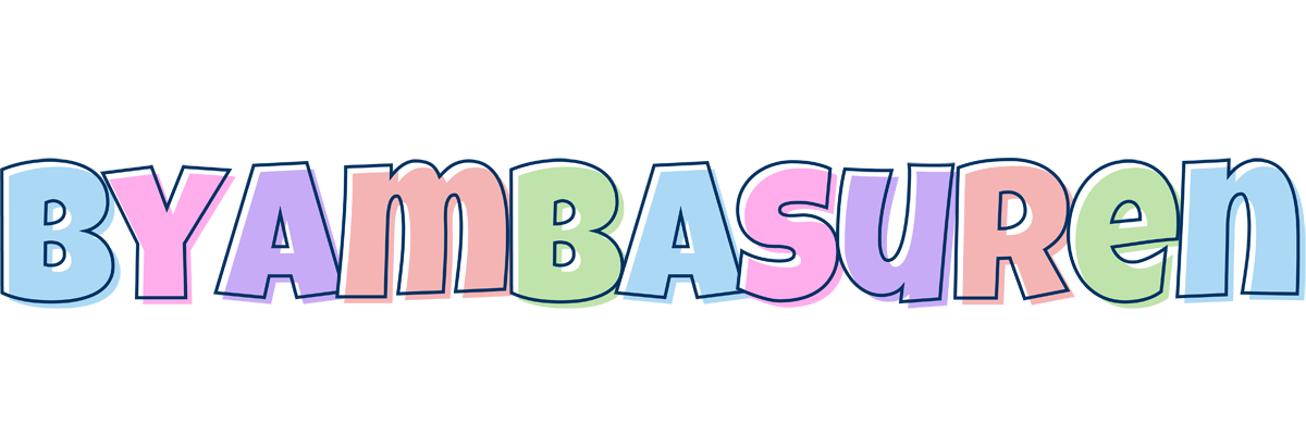 Byambasuren pastel logo