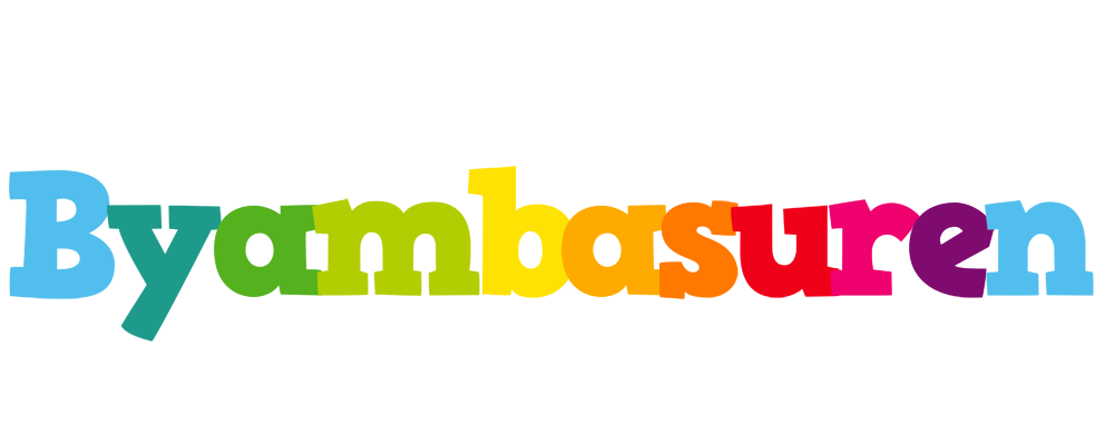Byambasuren rainbows logo