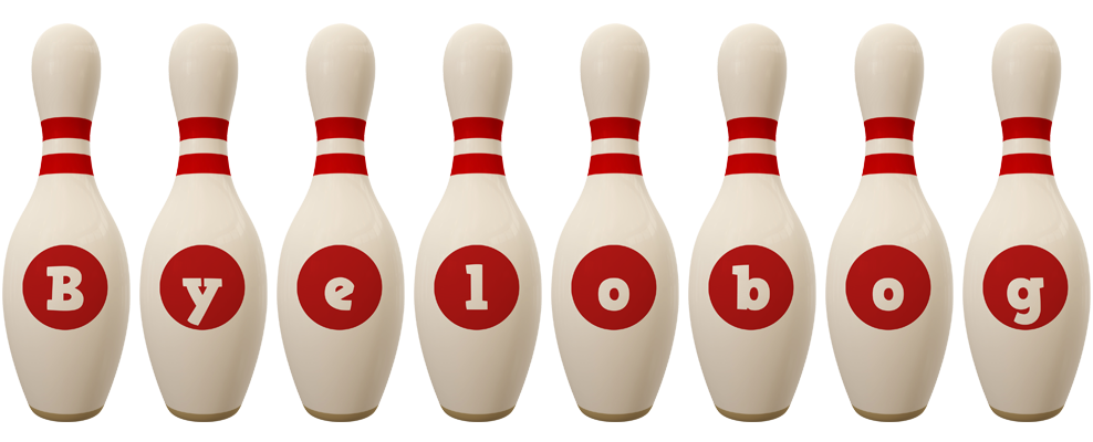 Byelobog bowling-pin logo