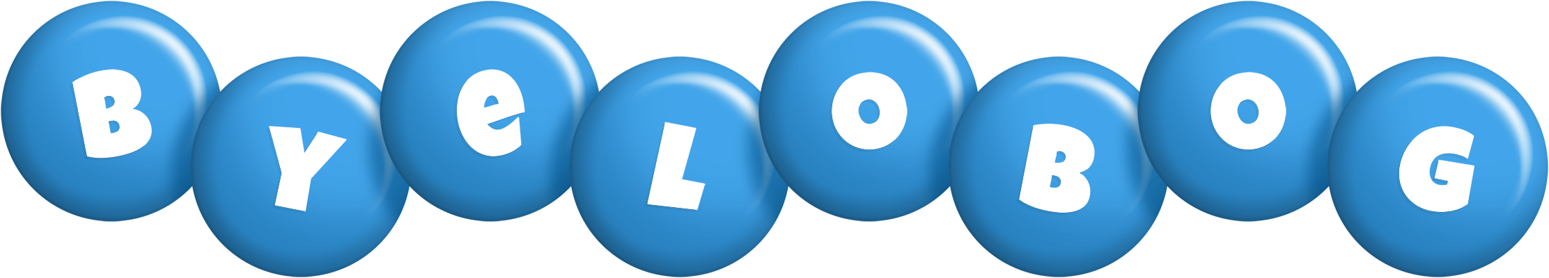 Byelobog candy-blue logo