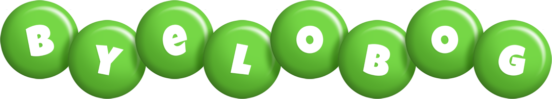 Byelobog candy-green logo