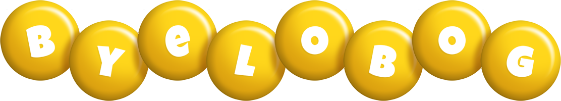 Byelobog candy-yellow logo