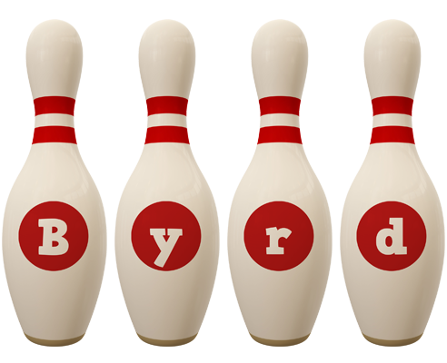 Byrd bowling-pin logo