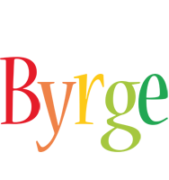 Byrge birthday logo