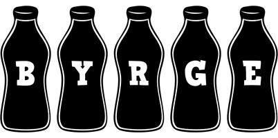 Byrge bottle logo