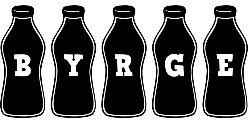 Byrge bottle logo