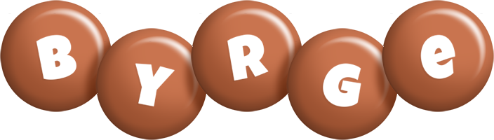 Byrge candy-brown logo