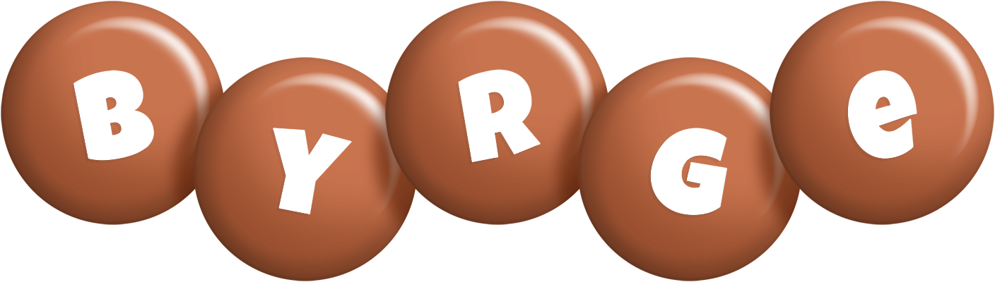 Byrge candy-brown logo