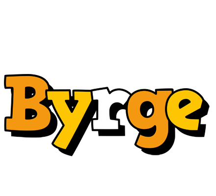 Byrge cartoon logo