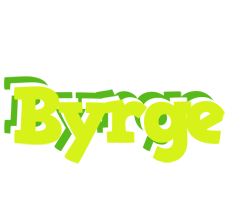 Byrge citrus logo