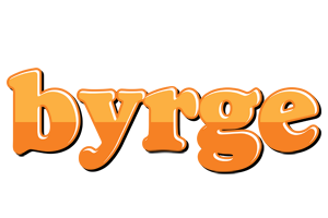 Byrge orange logo