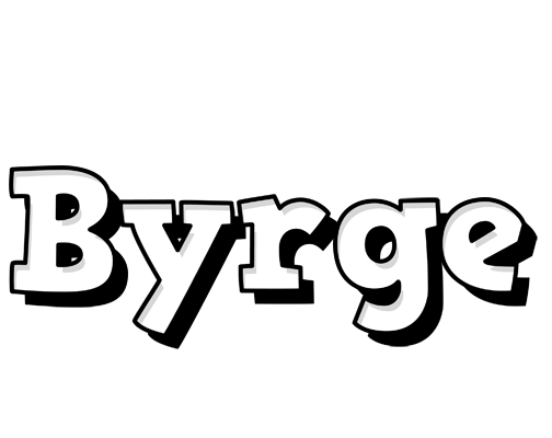 Byrge snowing logo