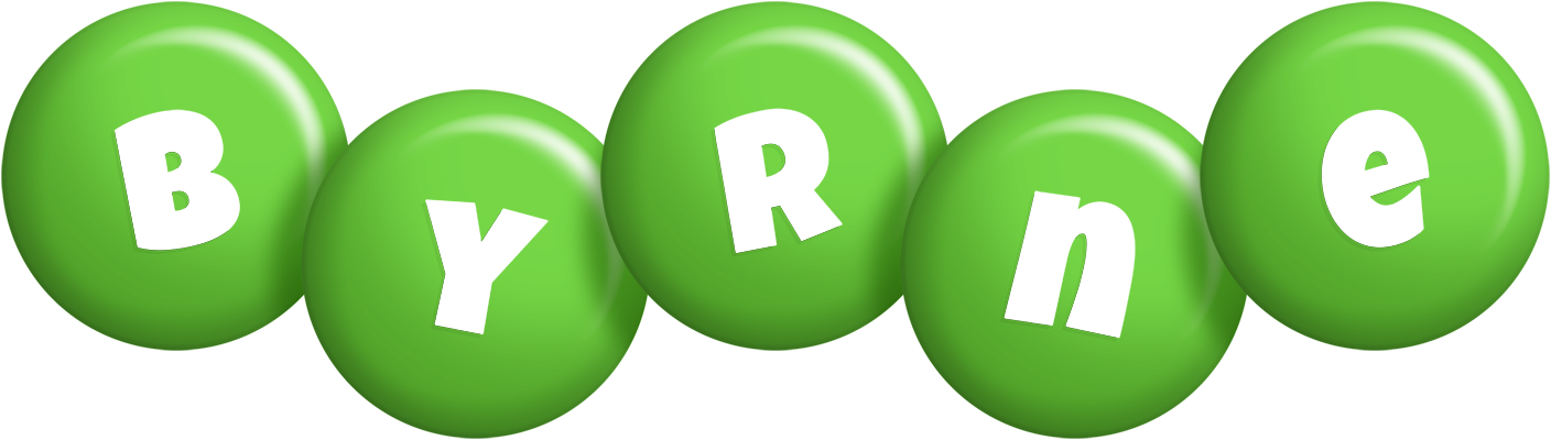 Byrne candy-green logo
