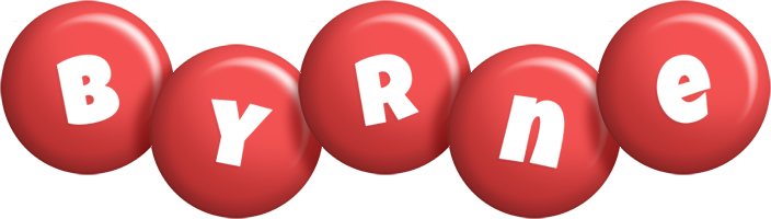 Byrne candy-red logo