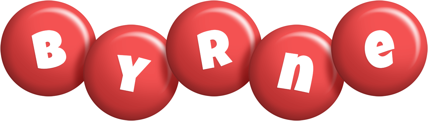 Byrne candy-red logo
