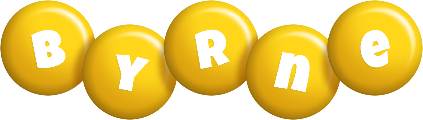 Byrne candy-yellow logo