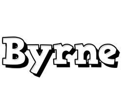 Byrne snowing logo