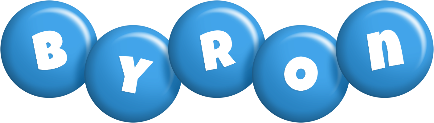 Byron candy-blue logo