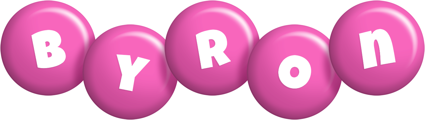 Byron candy-pink logo