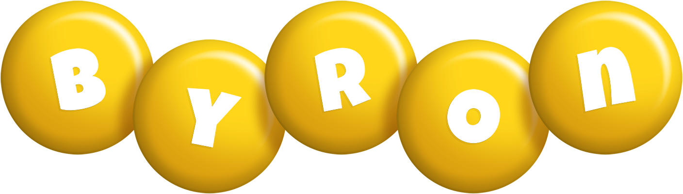 Byron candy-yellow logo