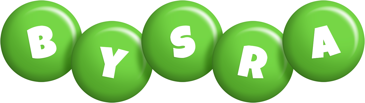 Bysra candy-green logo