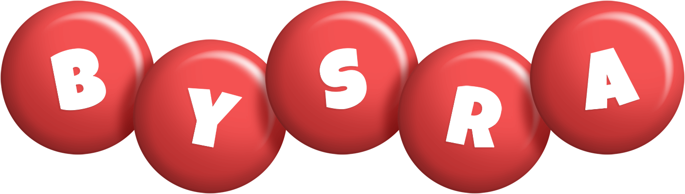 Bysra candy-red logo