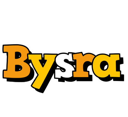Bysra cartoon logo