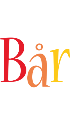 Bår birthday logo
