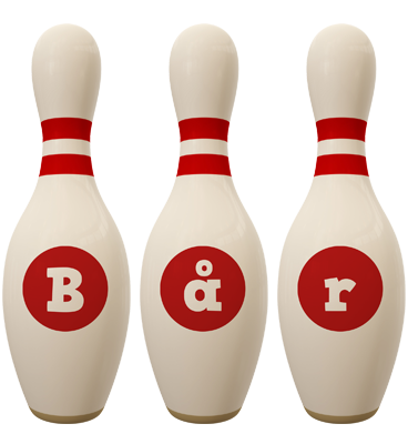 Bår bowling-pin logo