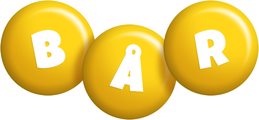 Bår candy-yellow logo