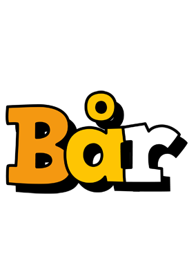 Bår cartoon logo