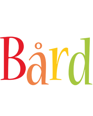Bård birthday logo