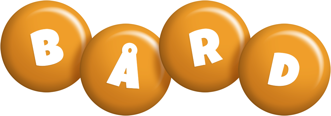 Bård candy-orange logo