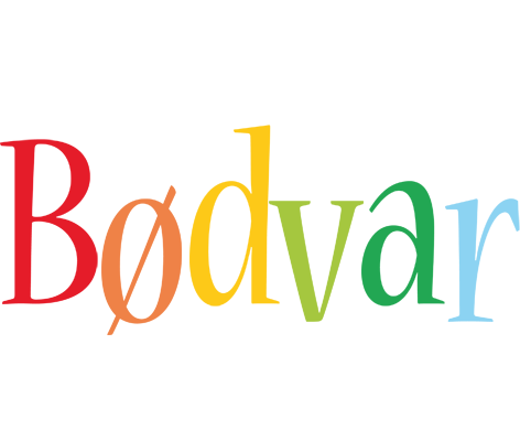Bødvar birthday logo
