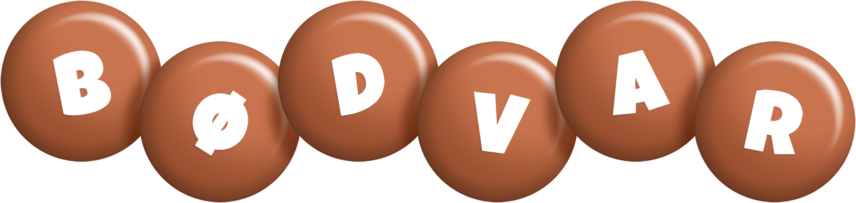 Bødvar candy-brown logo