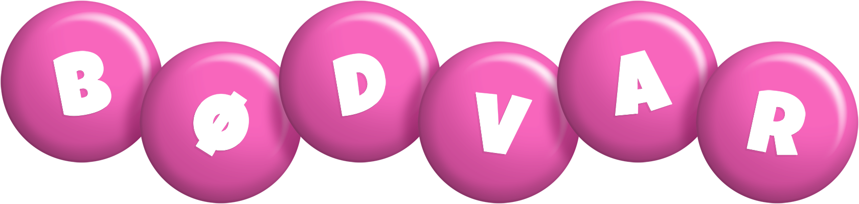 Bødvar candy-pink logo