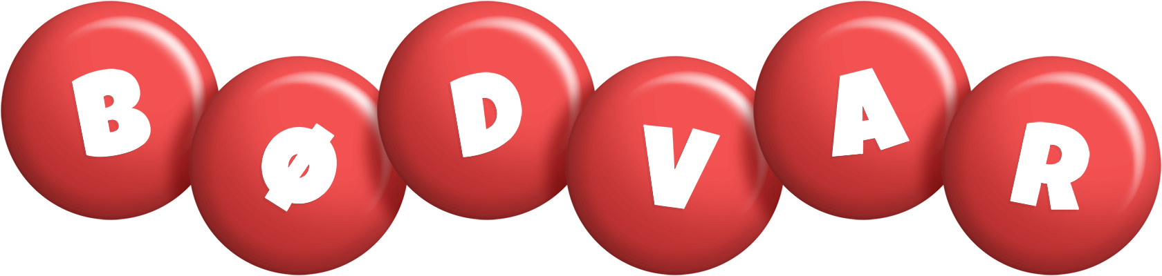 Bødvar candy-red logo