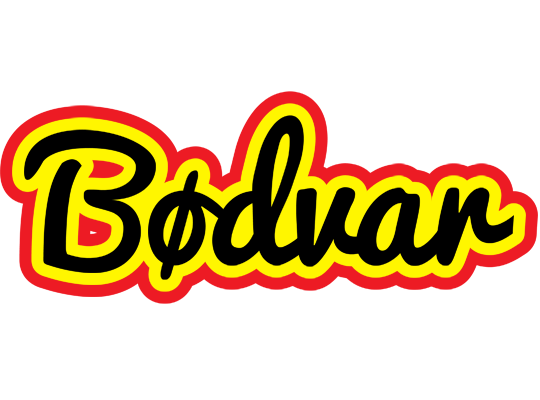Bødvar flaming logo