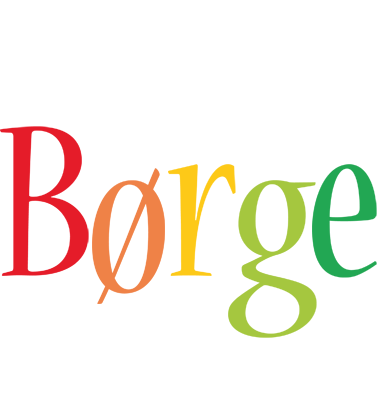 Børge birthday logo