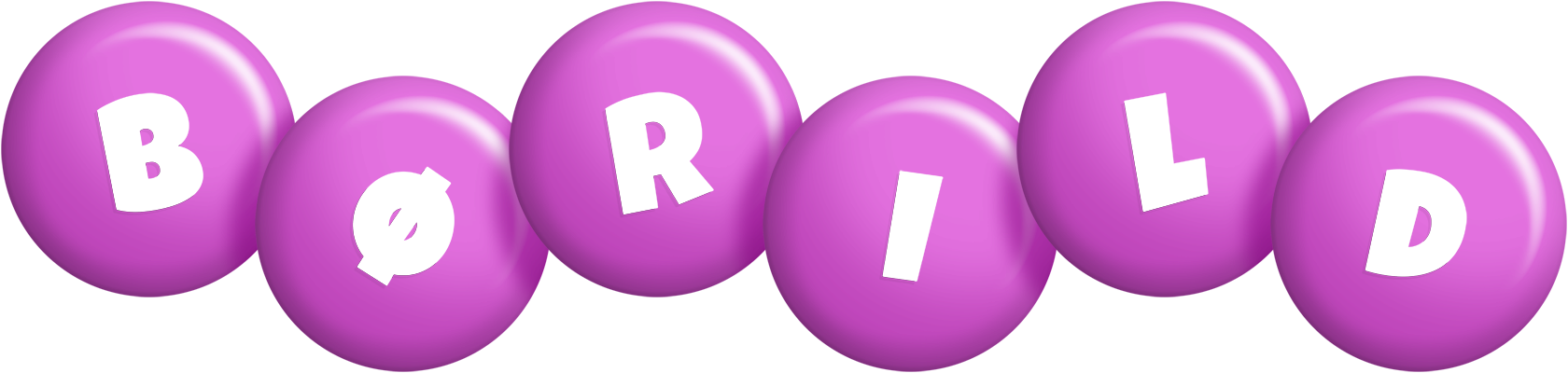 Børild candy-purple logo