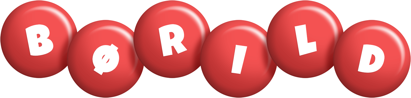 Børild candy-red logo
