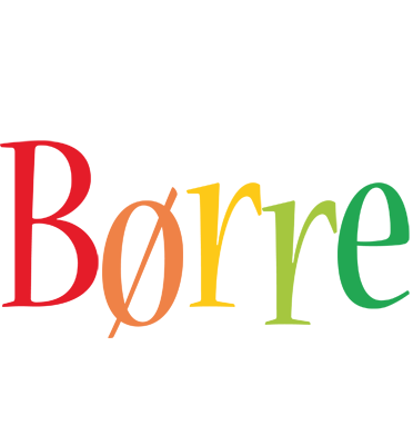 Børre birthday logo
