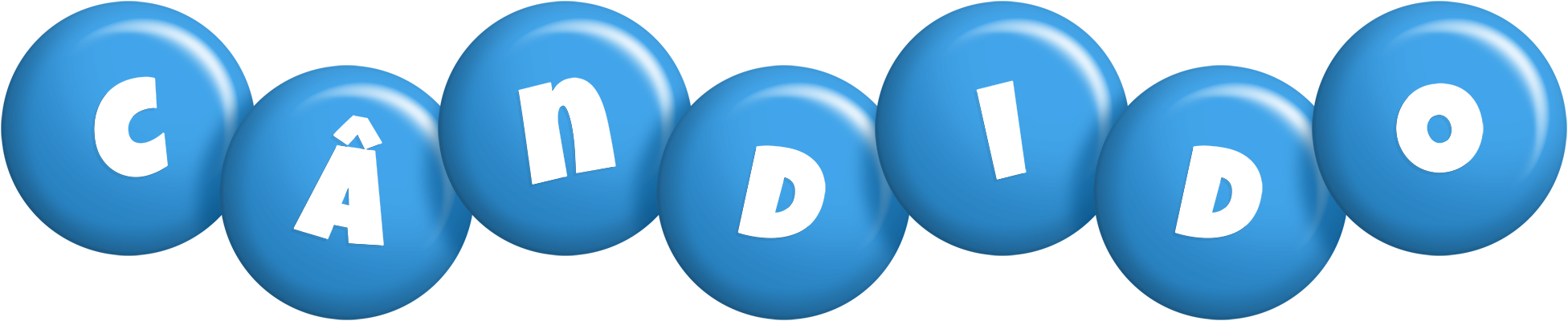 Cândido candy-blue logo