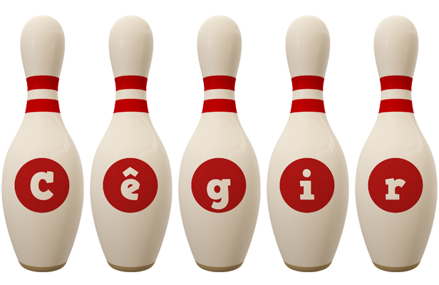 Cêgir bowling-pin logo