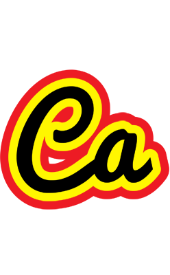 Ca flaming logo