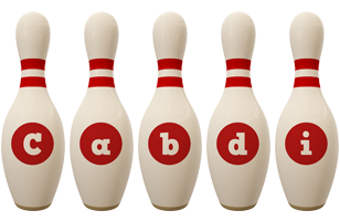 Cabdi bowling-pin logo