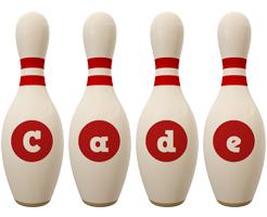 Cade bowling-pin logo